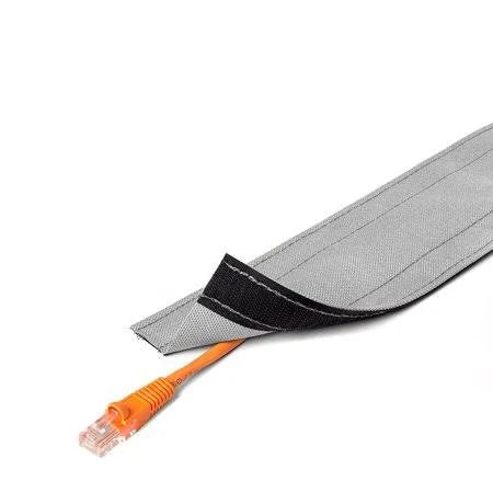 Gray 4 inch Wide 100ft Length Carpet Cord Cover H822756
