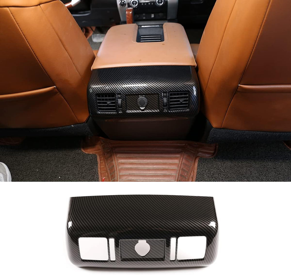 ABS Rear Central Armrest Air Conditioning Vent Decorative Frame (Red) E5421
