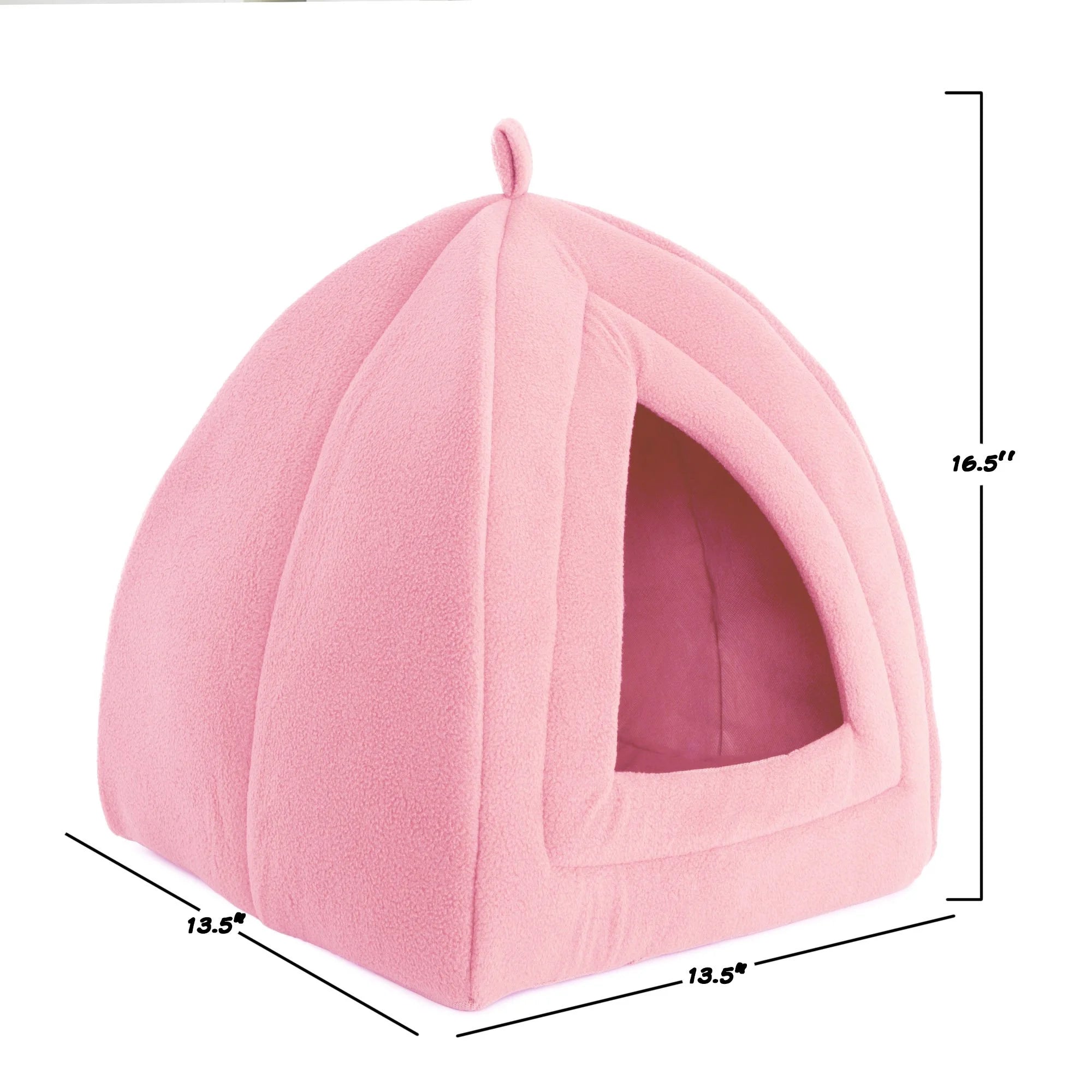 Pink Cat Pet Bed Igloo with Removable Cushion Pad X5220