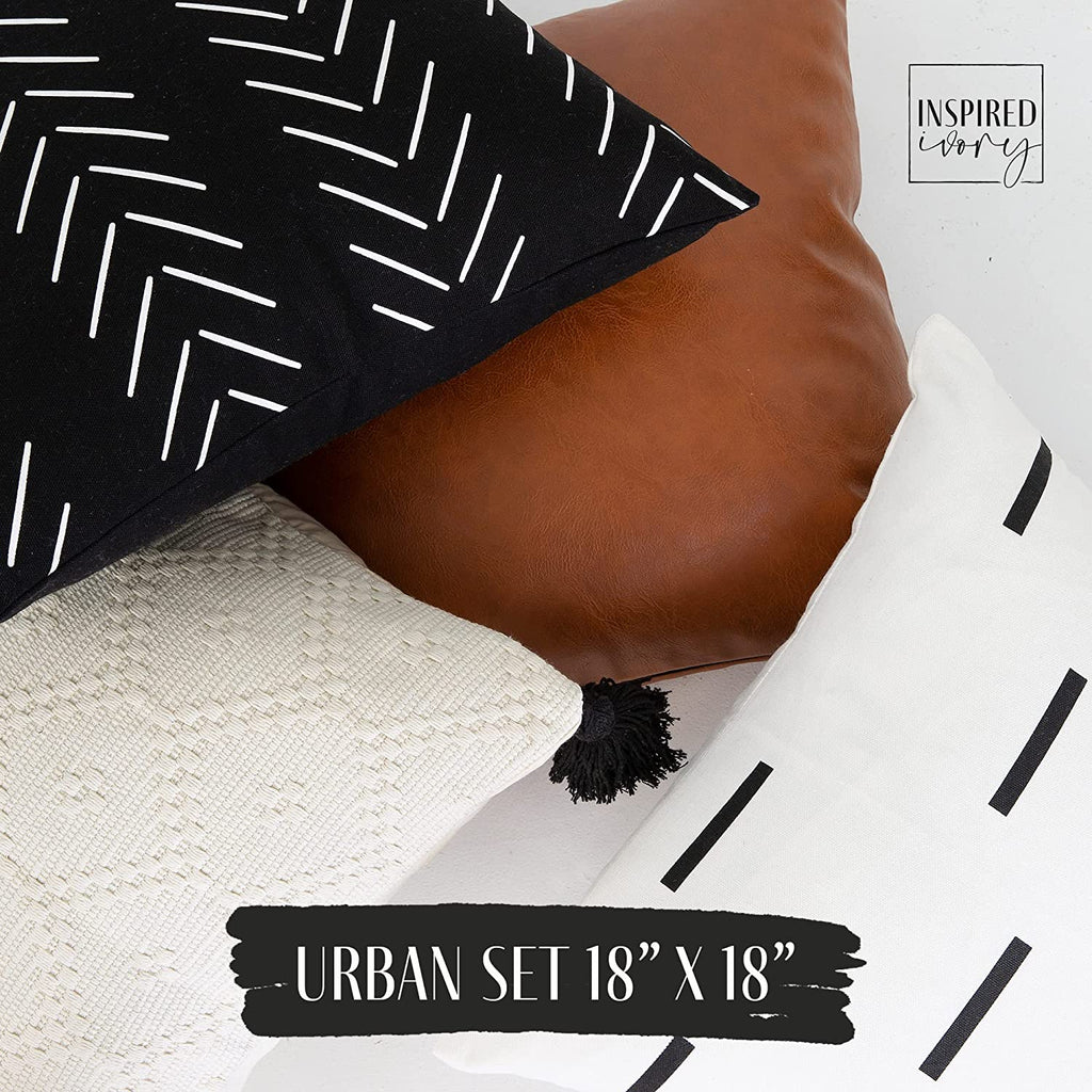 Set Of 4 Throw Pillow Covers U990