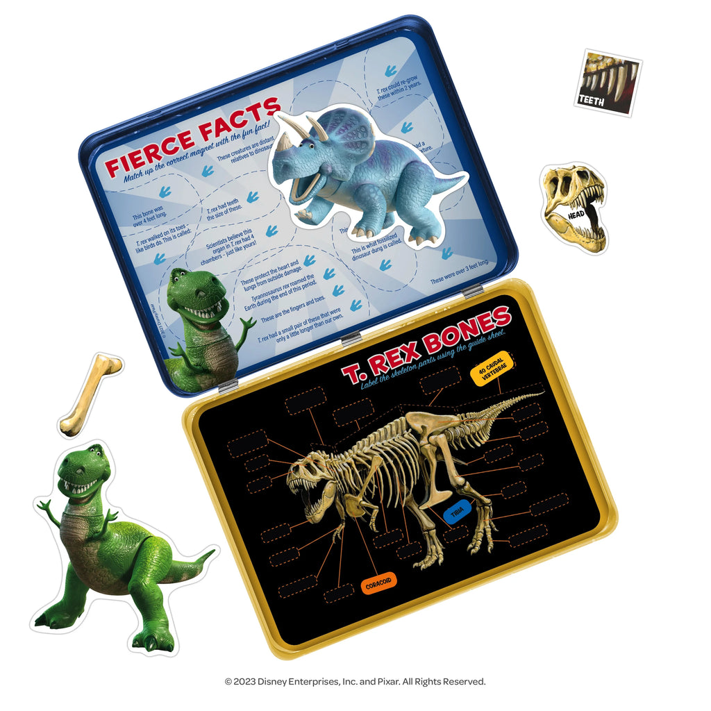 Multicolor Dinosaur Science Educational Magnetic Activity Tin F355333