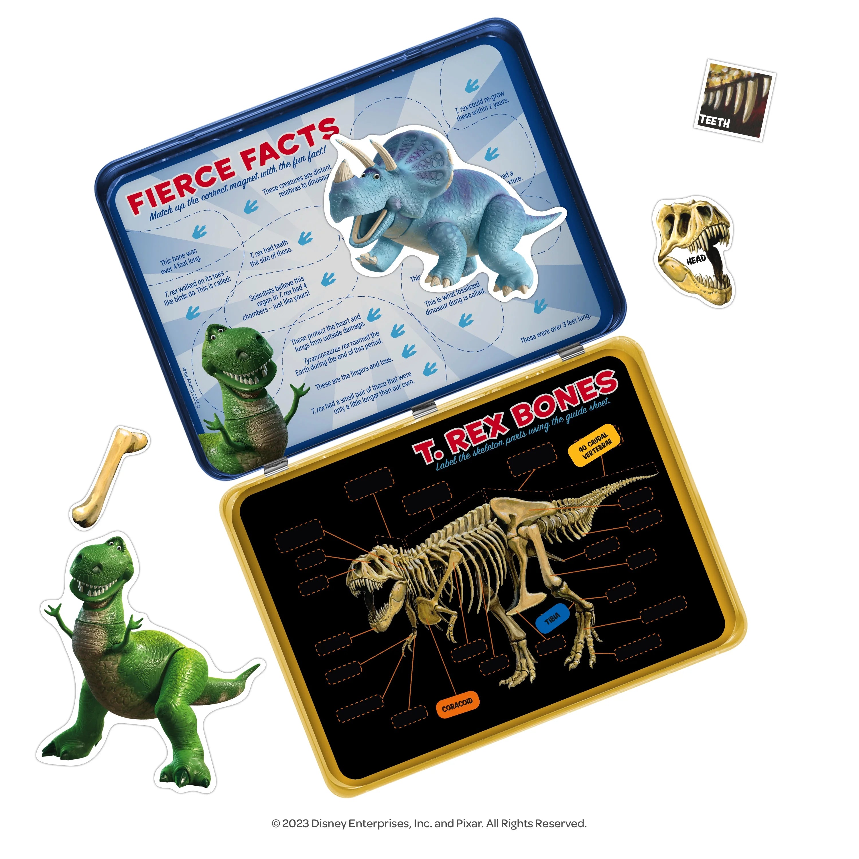 Multicolor Dinosaur Science Educational Magnetic Activity Tin F355333