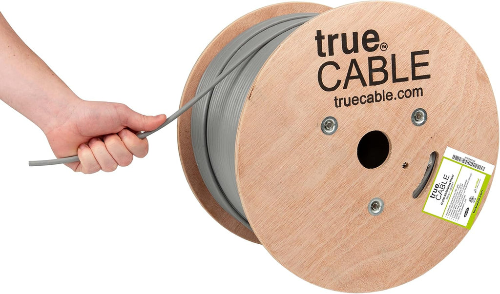 1000ft Red 23AWG Solid Bare Copper Bulk Ethernet Cable G1448