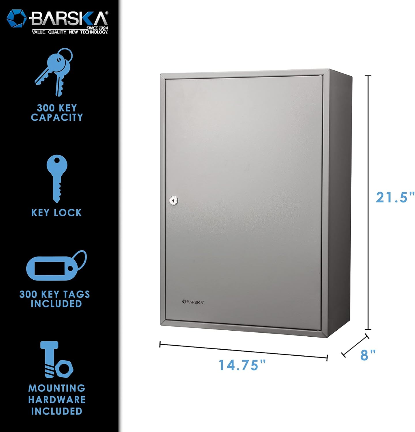 Key Lock Adjustable Key Cabinet Lock Box Grey B7657