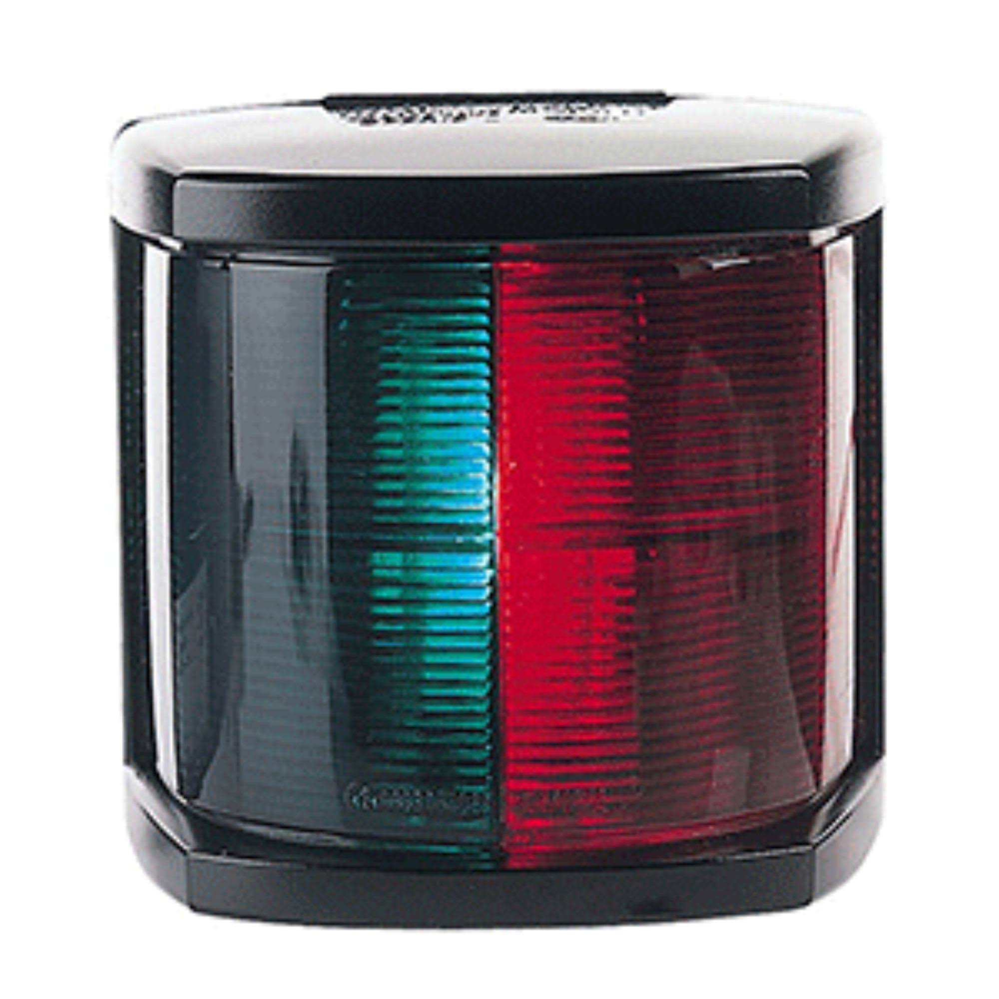Bi-Color Navigation Light - Incandescent - 2nm - Black Housing - 12V F202