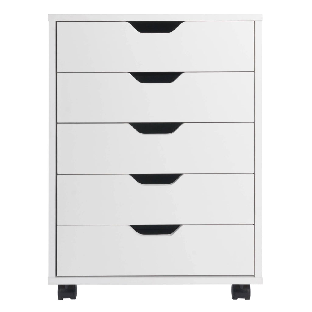 White 5-Drawer Composite Wood Cabinet L56667