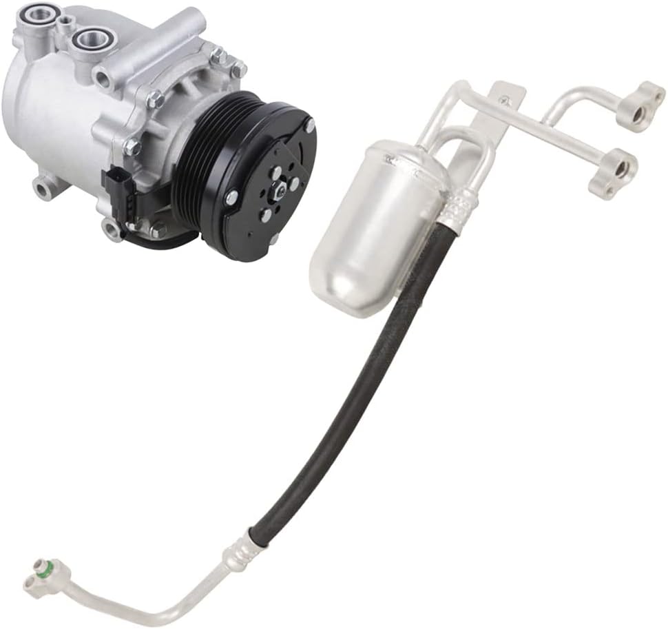 AC Compressor with A/C Drier for Ford Expedition & Lincoln Navigator 2003-2006 with Rear Air K955