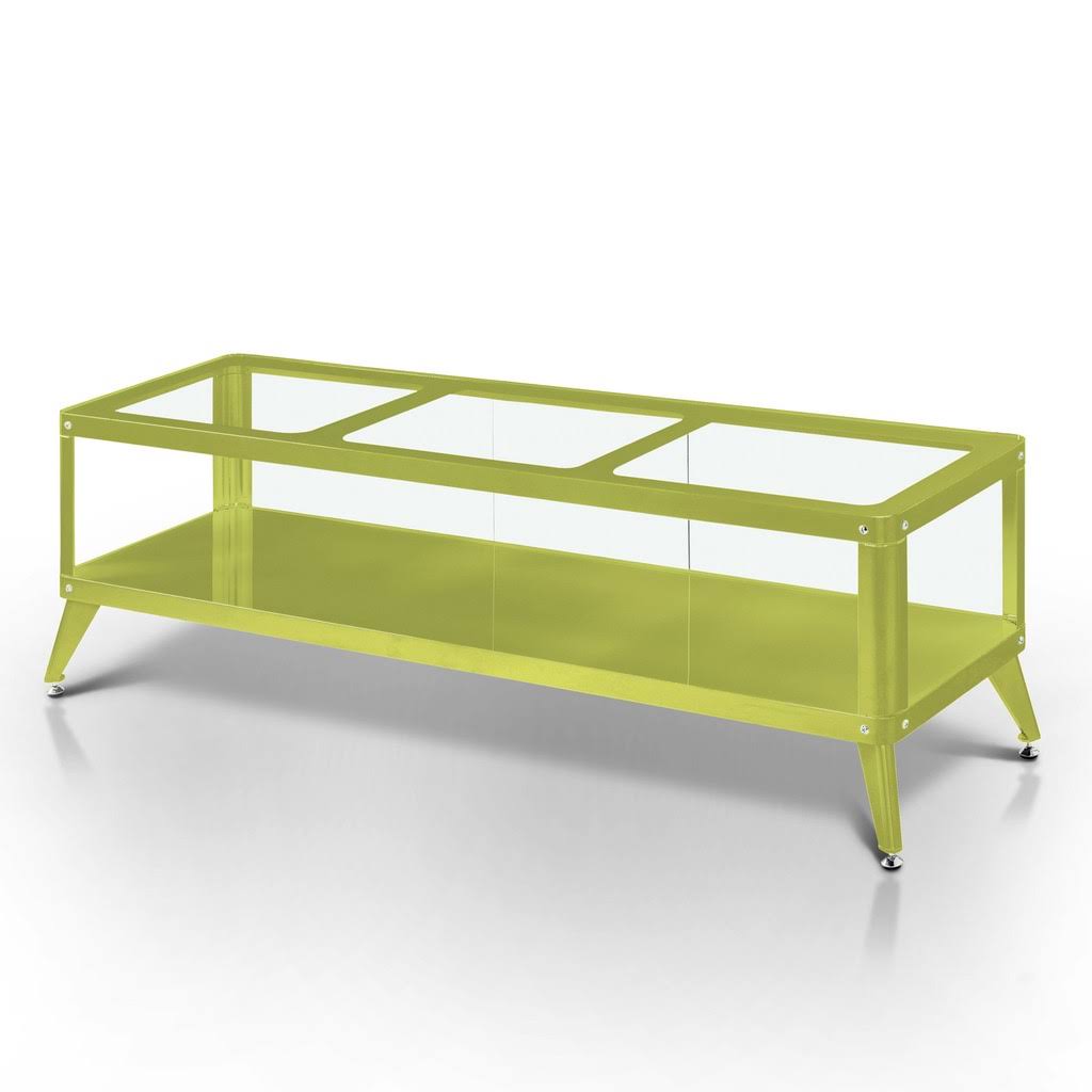 Green Glass Top TV Stand W3258