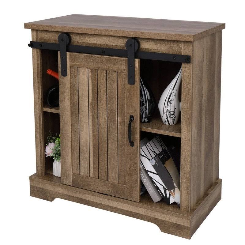 White Oak Wood TV Stand Cabinet J797