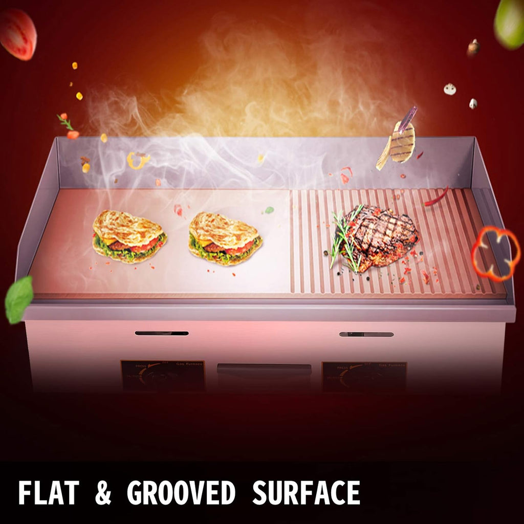 29" Commercial Electric Griddle, Countertop Flat Top Griddle, Non-Stick Stainless Steel Grill W274