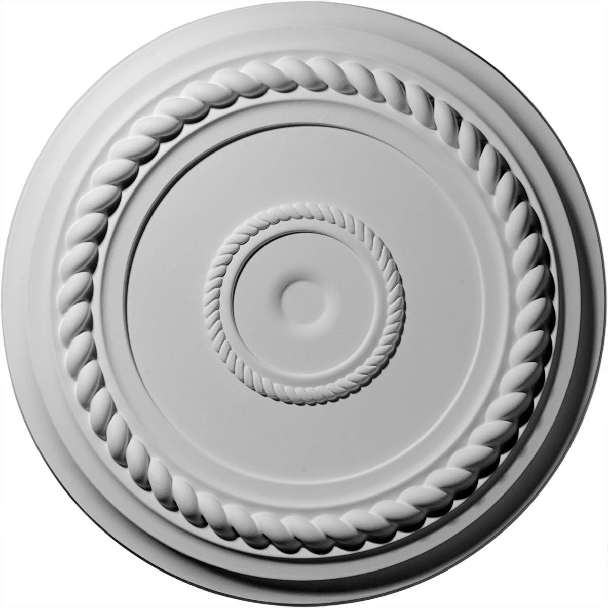 19 5/8x22OD x 1 1/2x22P Rope Ceiling Medallion, Hand-Painted Night Shade P776194