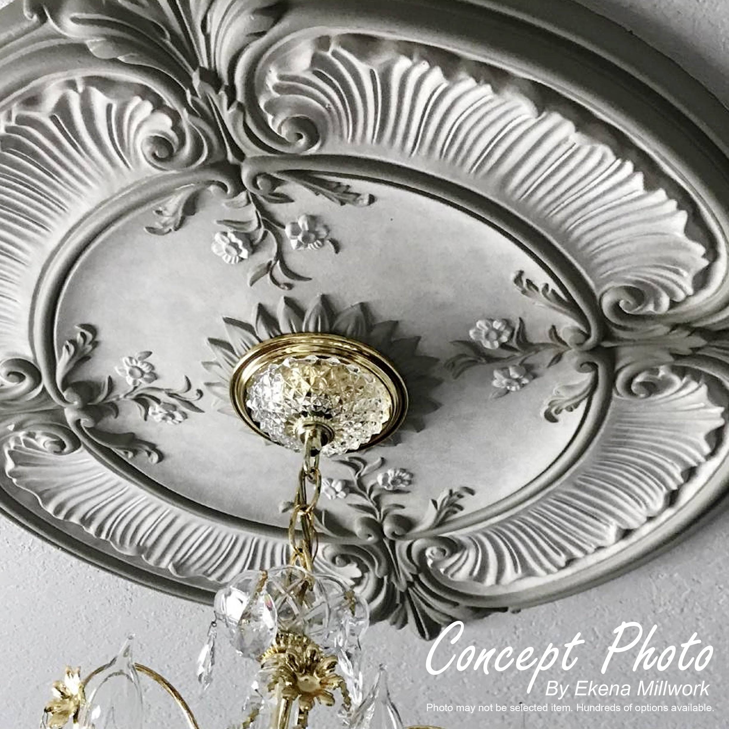7 1/2 inch x 1 1/8 inch Ceiling Medallion P48019
