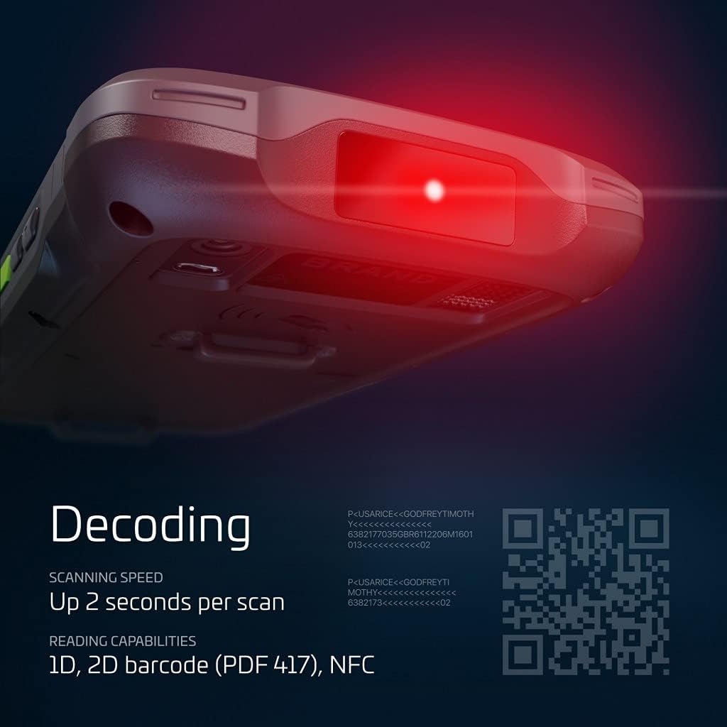 Touchfree ID & Passport Scanner with Charging Cradle & Carrying Case S6005