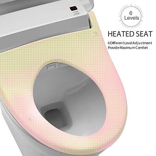 Heated Bidet Toilet Seat with Self Cleaning Stainless Nozzle C34523
