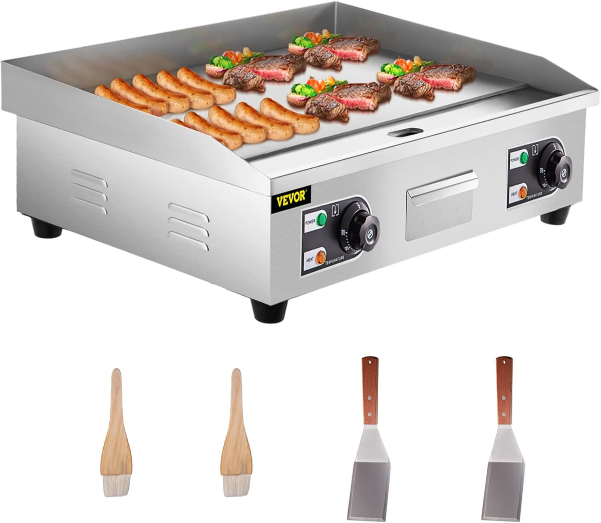 Stainless Steel Electric Countertop Griddle U3088