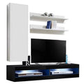 White Wall Mounted Floating Entertainment Center V657
