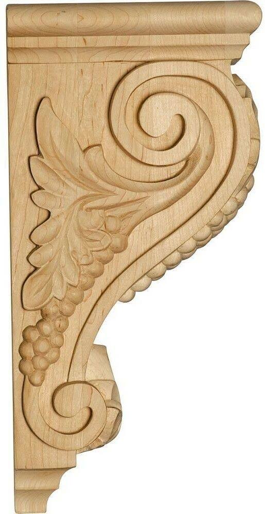Walnut Large Grape Corbel A98128