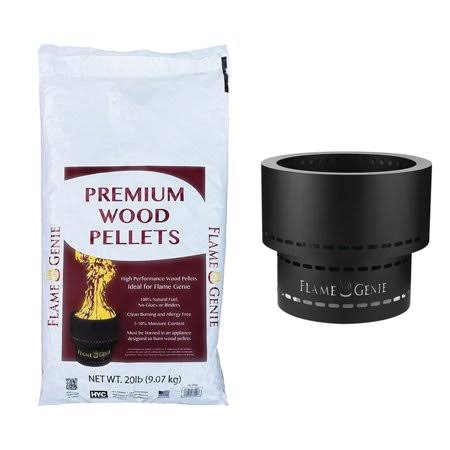 Flame Genie Inferno Wood Pellet Fire Pit & Wood Pellets G6567