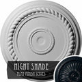 19 5/8x22OD x 1 1/2x22P Rope Ceiling Medallion, Hand-Painted Night Shade P776194