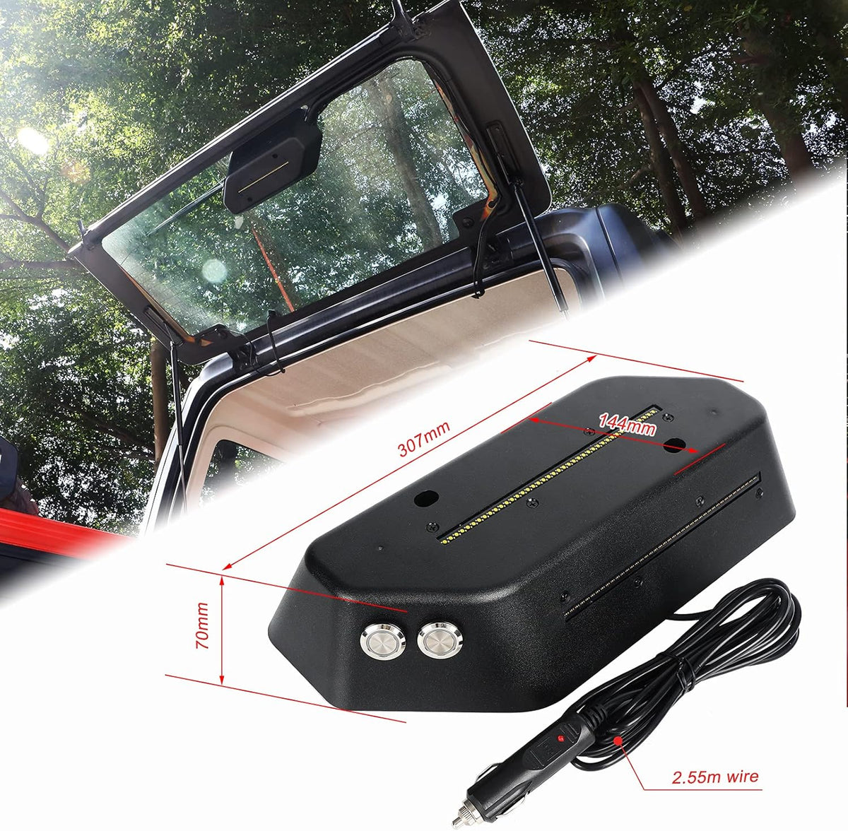 LED Trunk Rear Light Compatible with Jeep Wrangler JL JLU 2018 2019 2020 Pack of 2 B942488