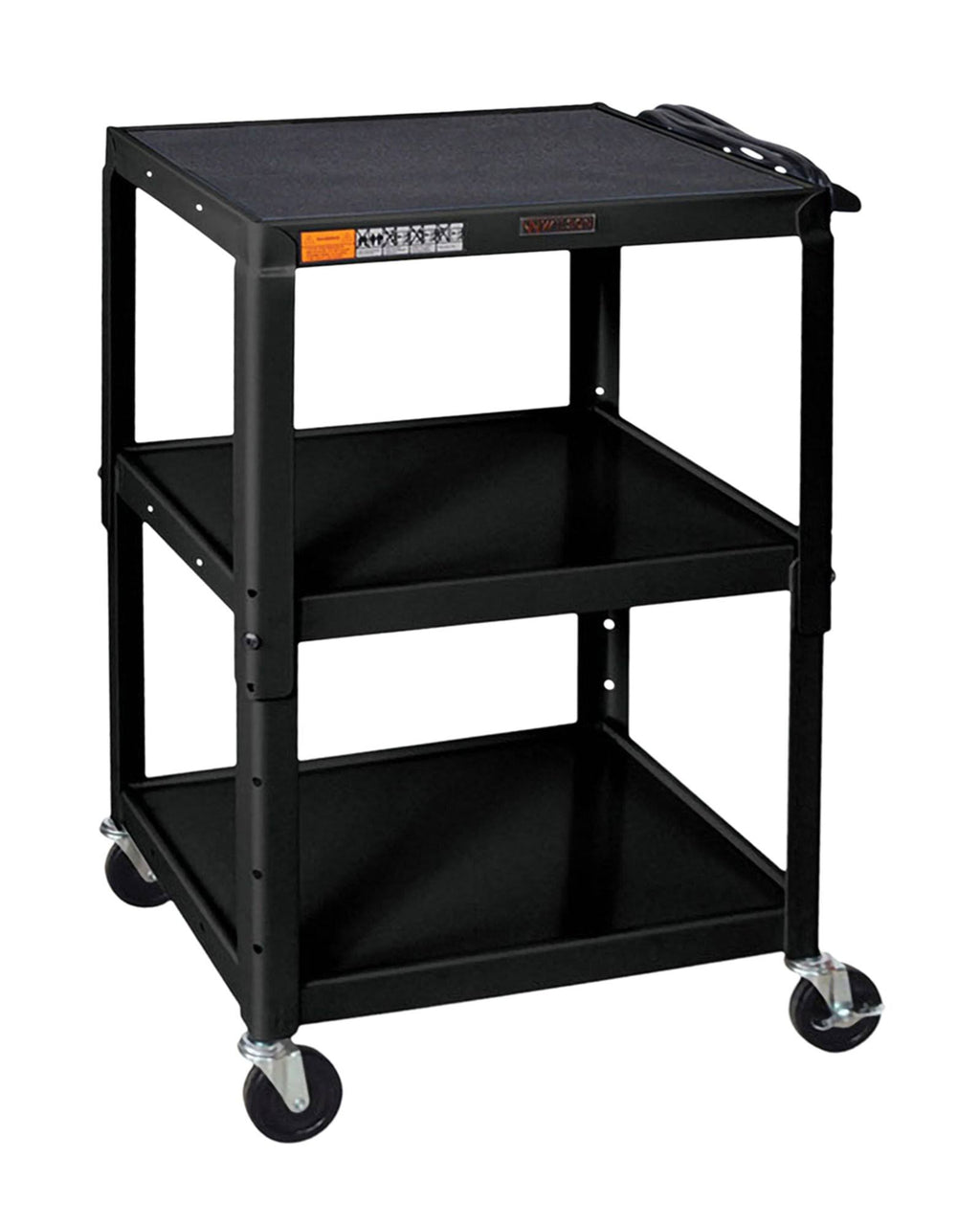 Black Adjustable Height Cart A439