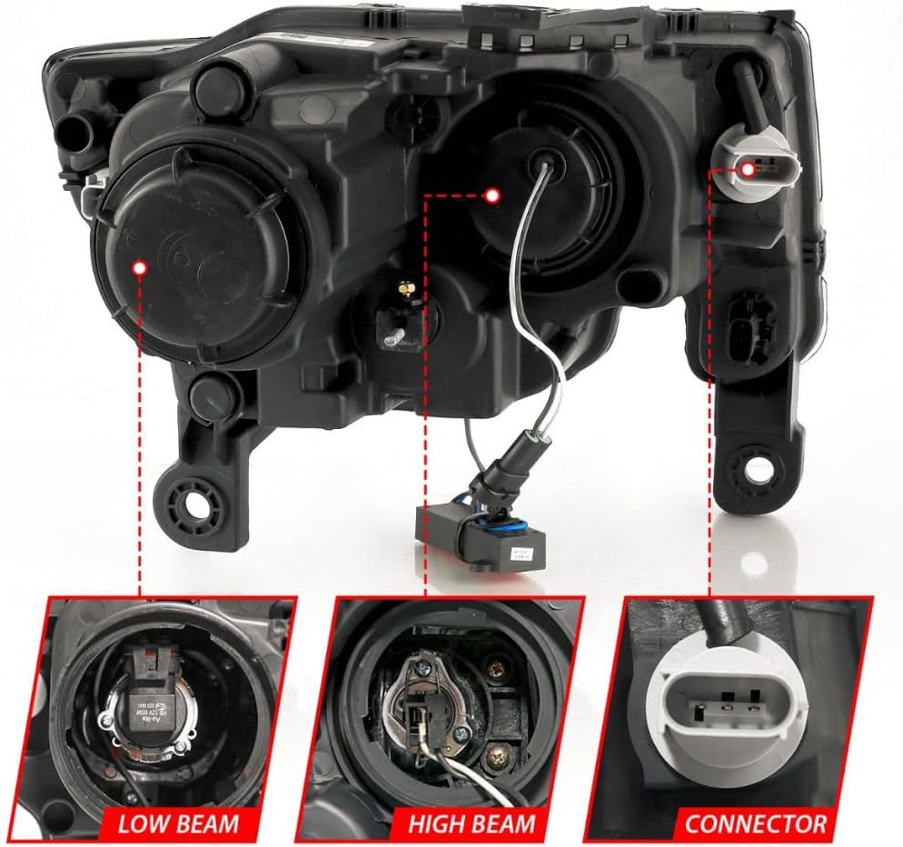 Projector Headlights with Plank Style Switchback V4561