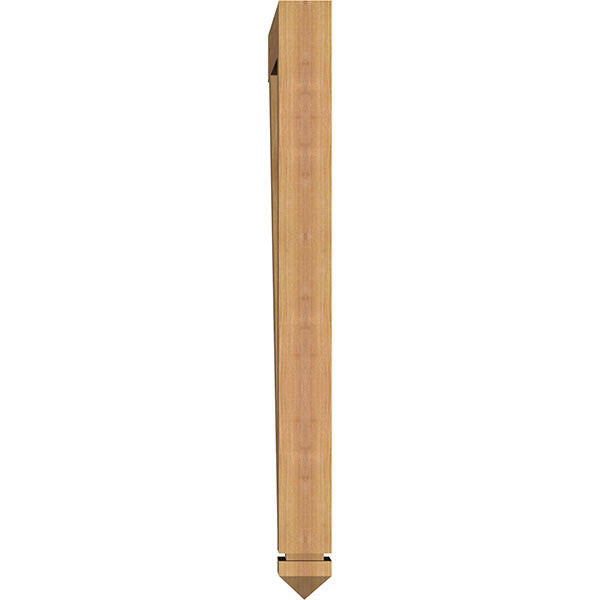 3 1/2x22W x 28x22D x 40x22H Traditional Arts & Crafts Smooth Bracket, Western Red Cedar O75583