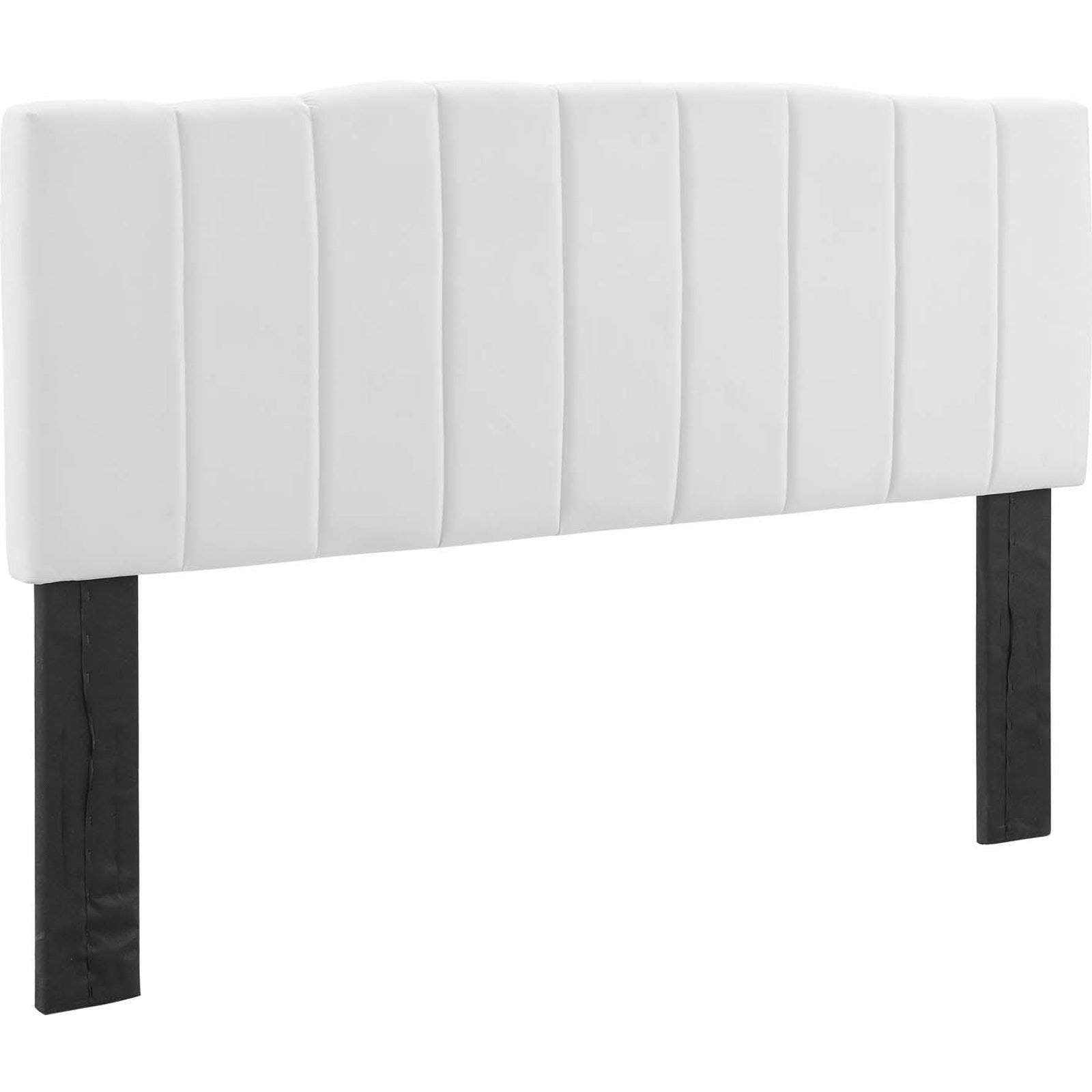 White Performance Velvet Headboard Q4883