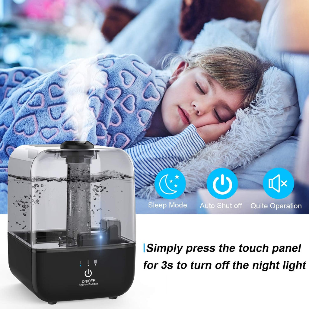 4.5L Top Fill Ultrasonic Cool Mist Humidifier, Pack of 2 H910