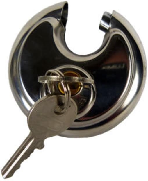48 Pc Keyed Alike Stainless Steel Disc Padlocks F91069