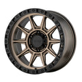 18x9 Matte Bronze Black Lip Wheel W928210