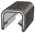 Black Edge Trim with Alum Clip, 0.36 in W, 100 ft S570400