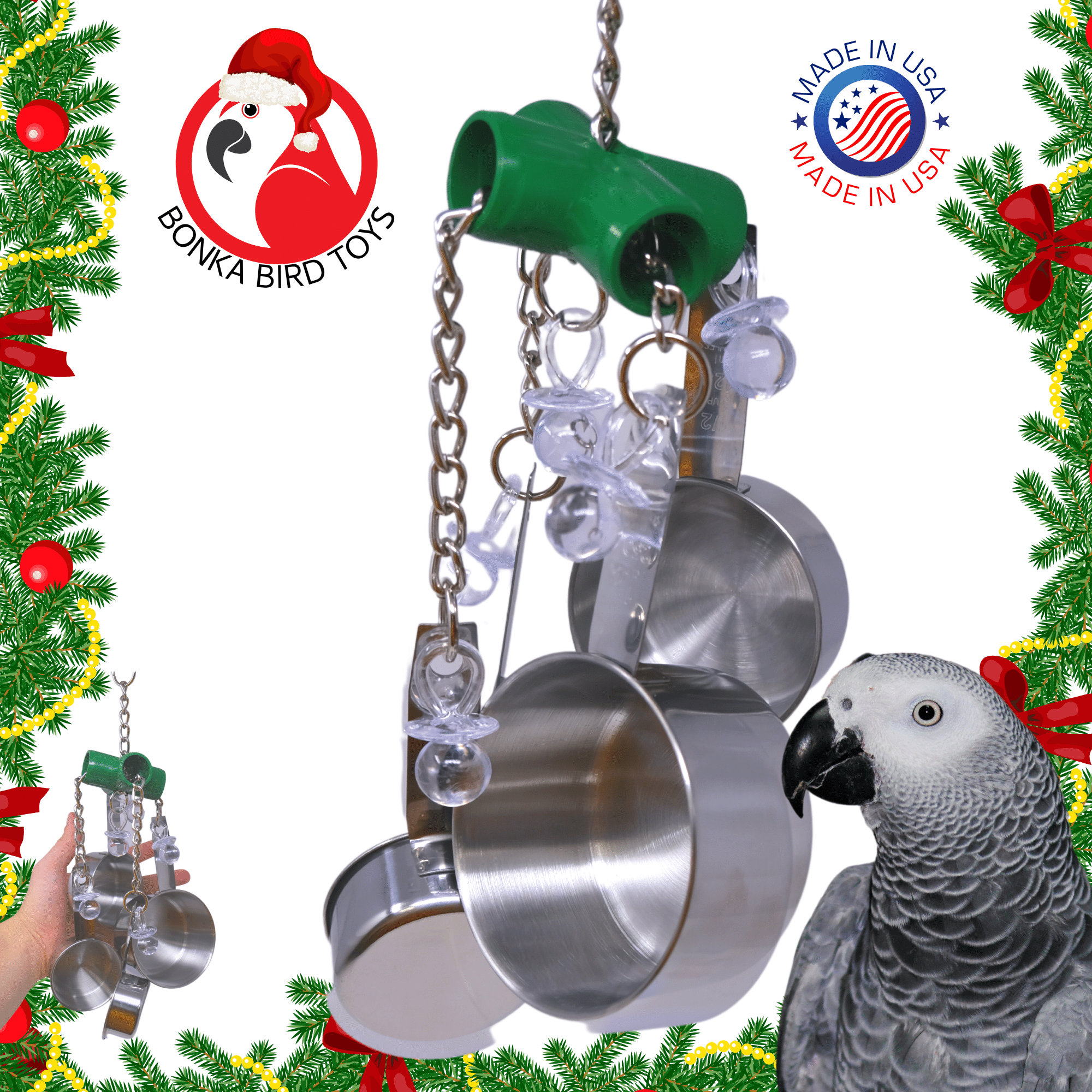 Green Clacker Bird Toys C841661