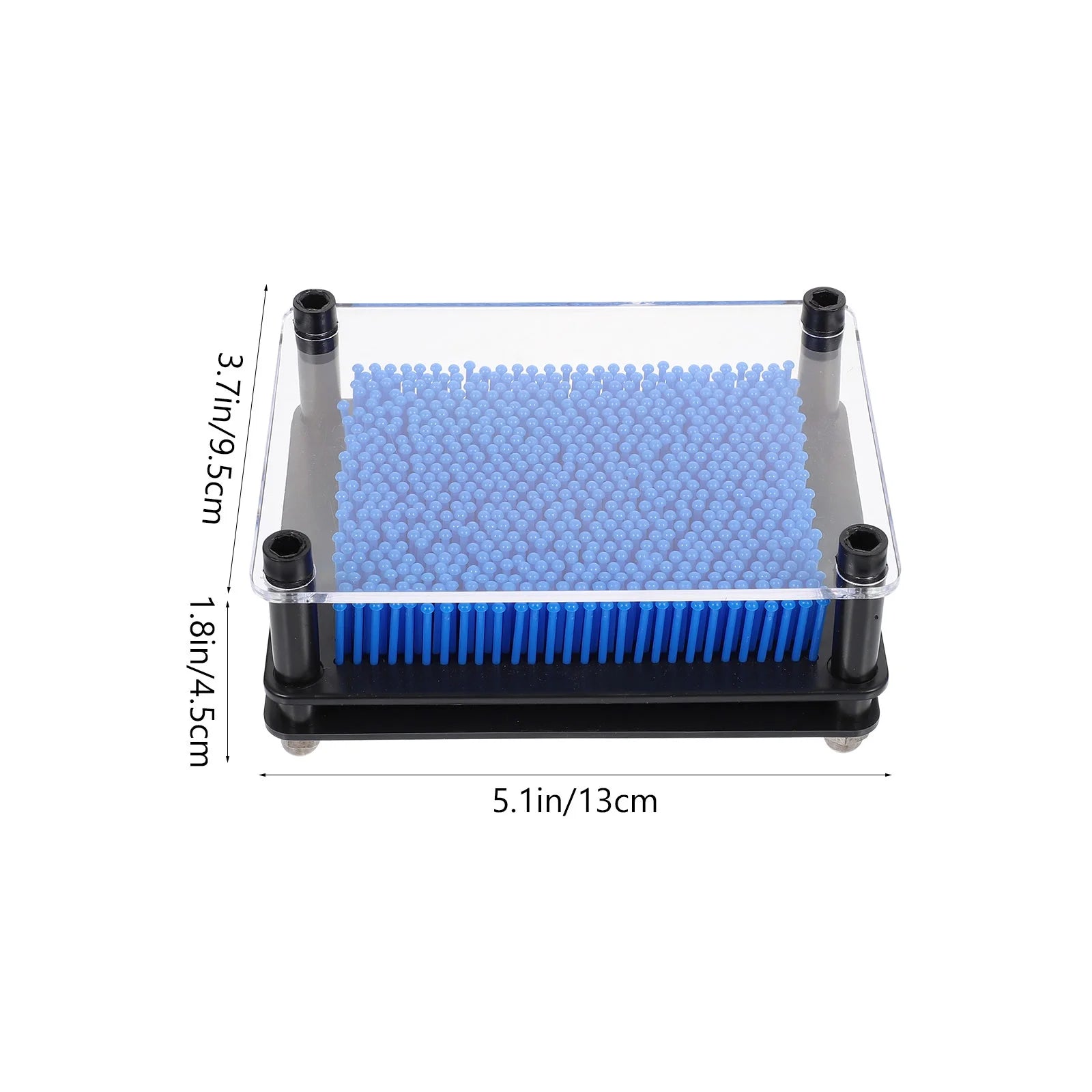 3D Pin Art Toy Plastic Square Handprint K1768