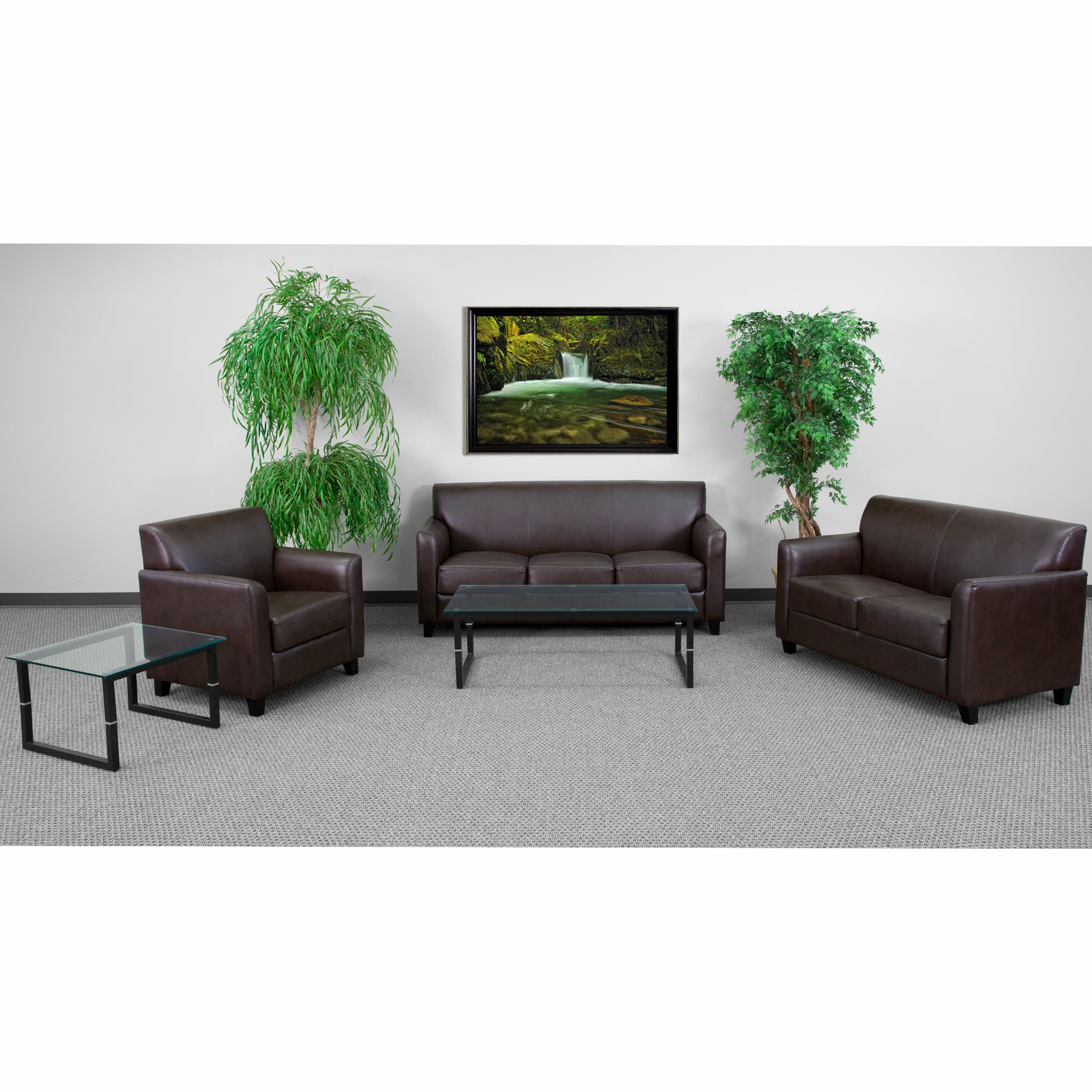 Brown LeatherSoft Reception Set R4989