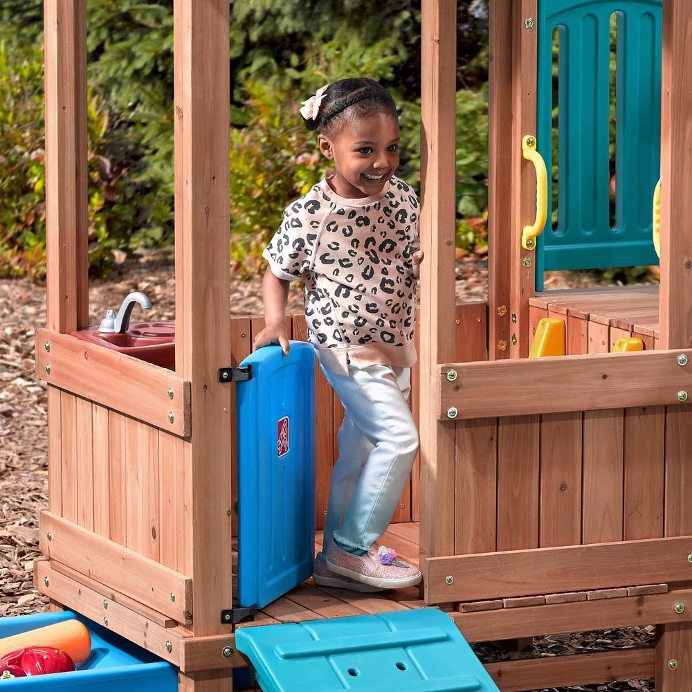 Woodland Adventure Playhouse with Slide H3711