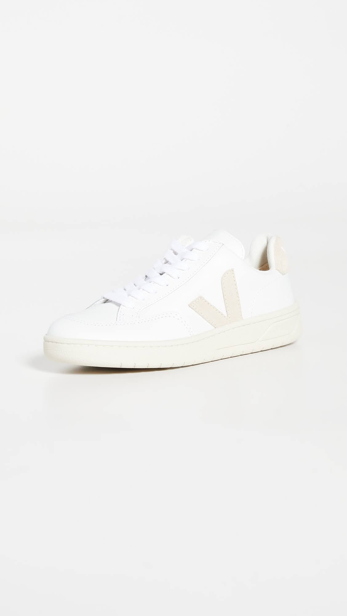 White Sable Leather Sneakers O26990