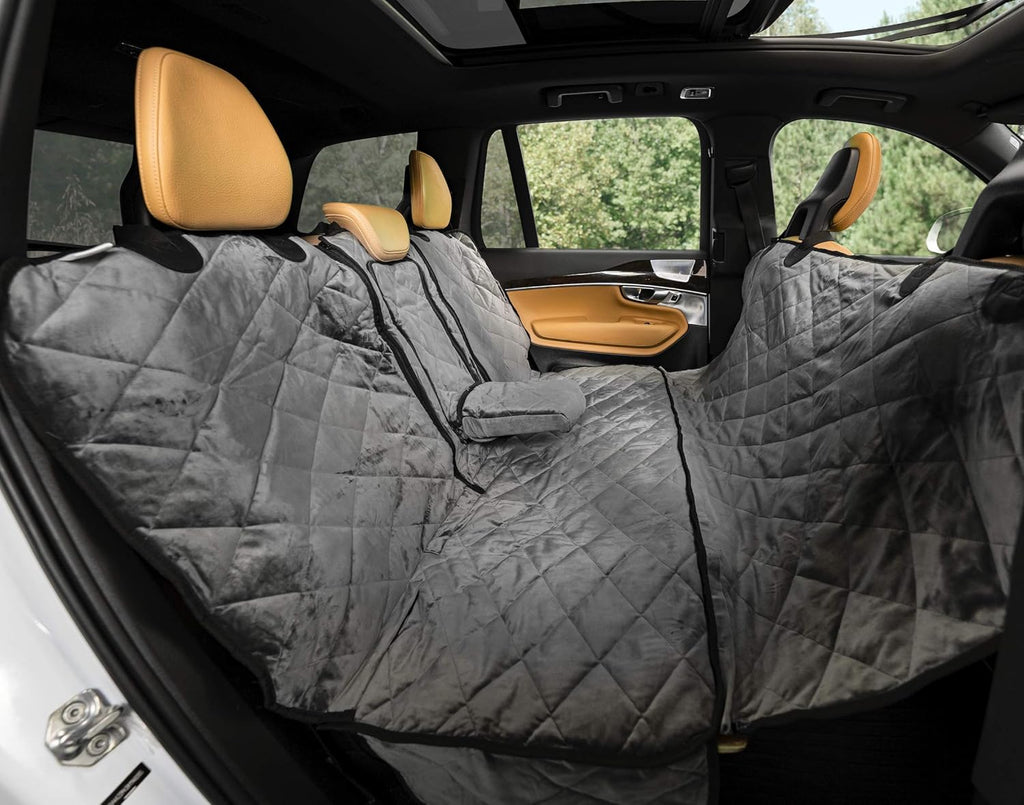 X-Large Charcoal Velvet Convertible Rear Seat Cover P27368