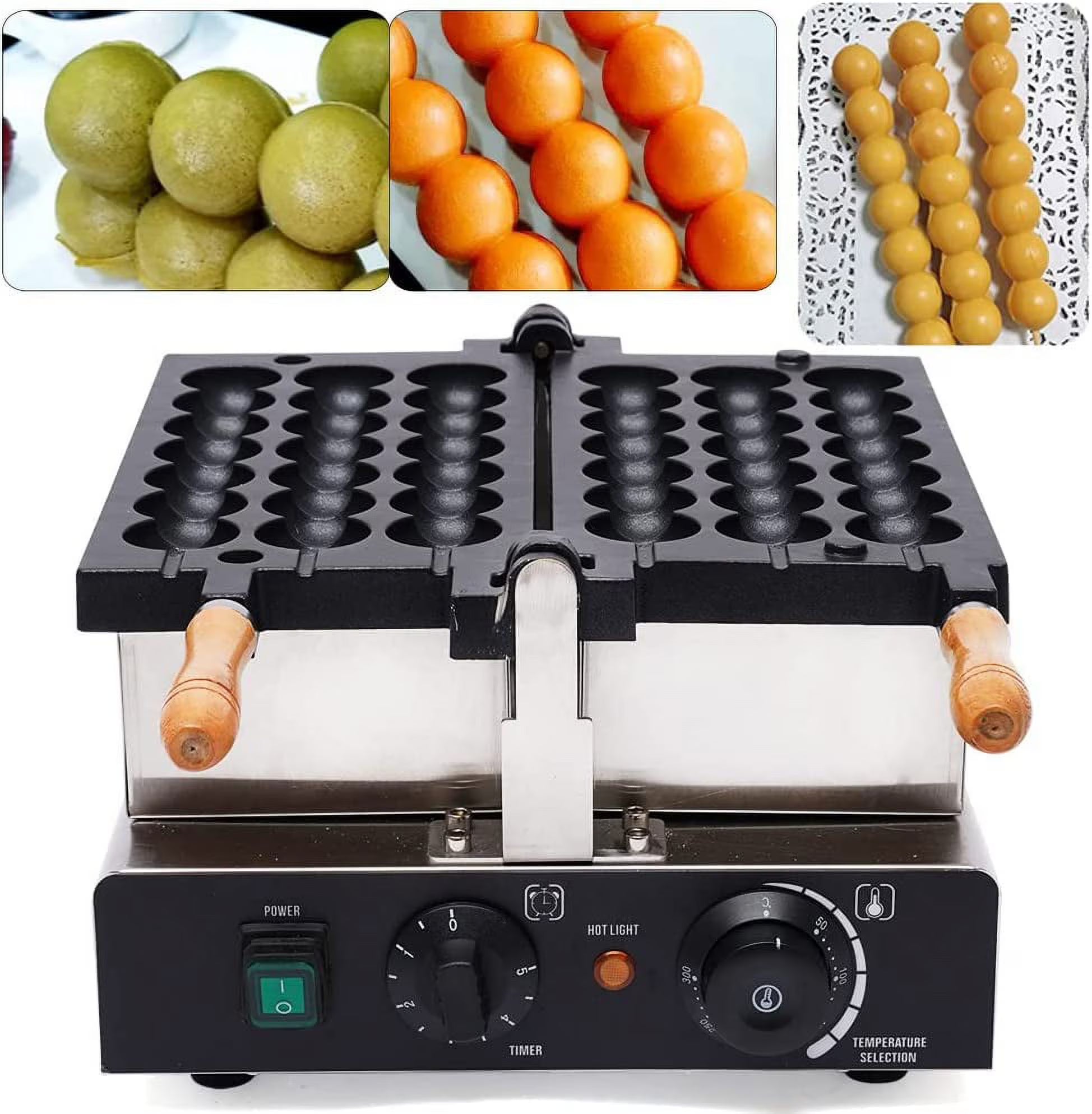 Nonstick Electric Rotating Waffle Ball Machine N2673