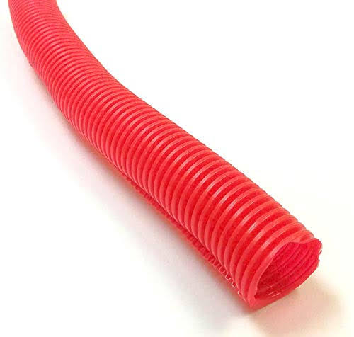 Red Polyethylene Split Wire Loom Tubing 100 Feet L59115
