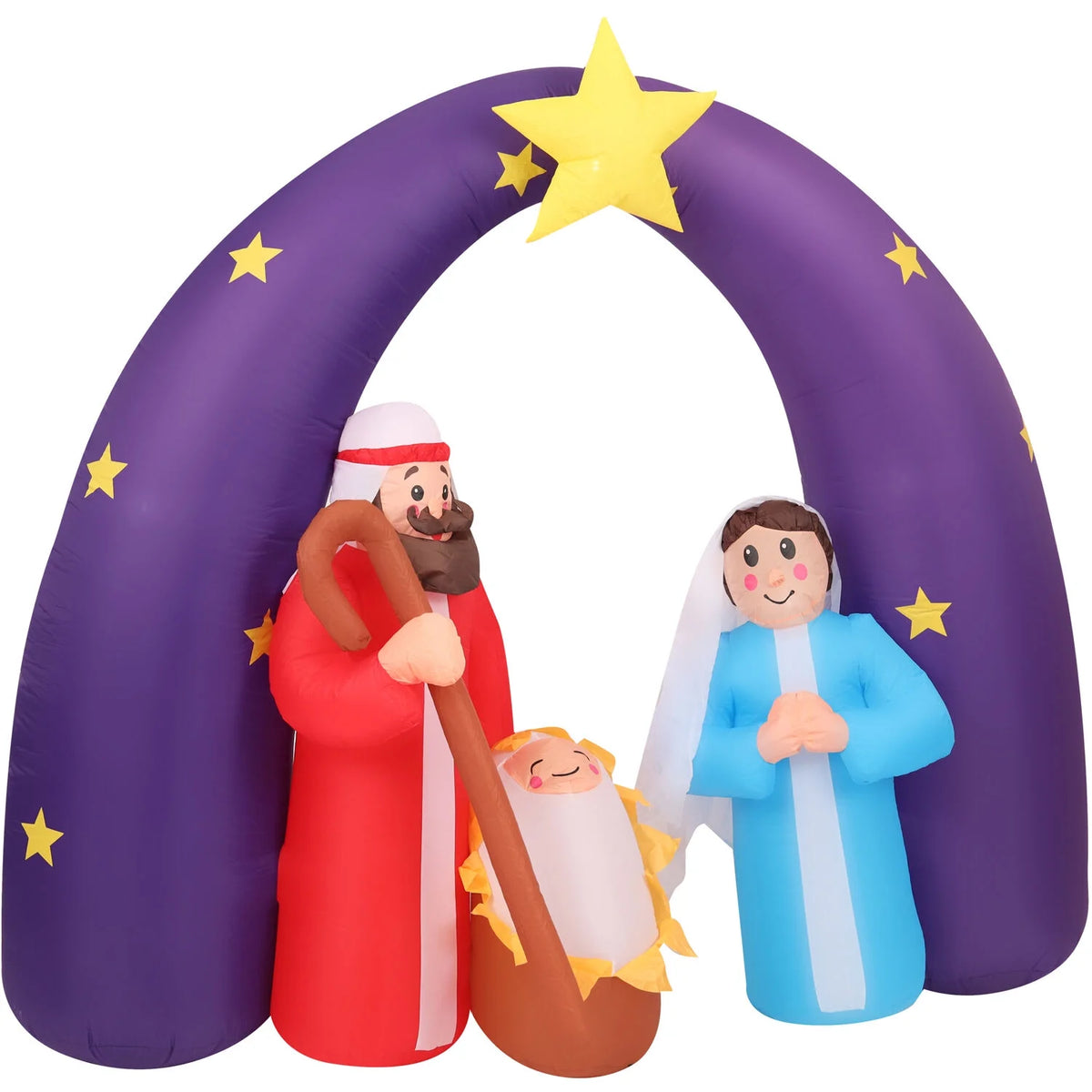 7 Ft. Christmas Nativity Scene Inflatable with LED Lights D7915