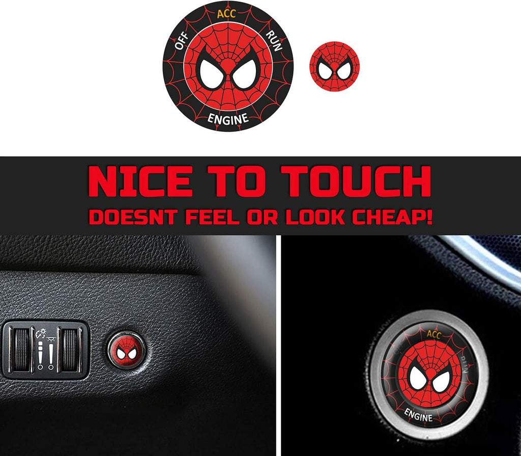 Engine Start Stop Button Overlay Ruby Red Sticker Emblem K322938