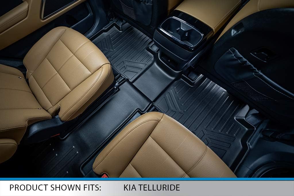 Black 3 Row Floor Mat Liner Set L897