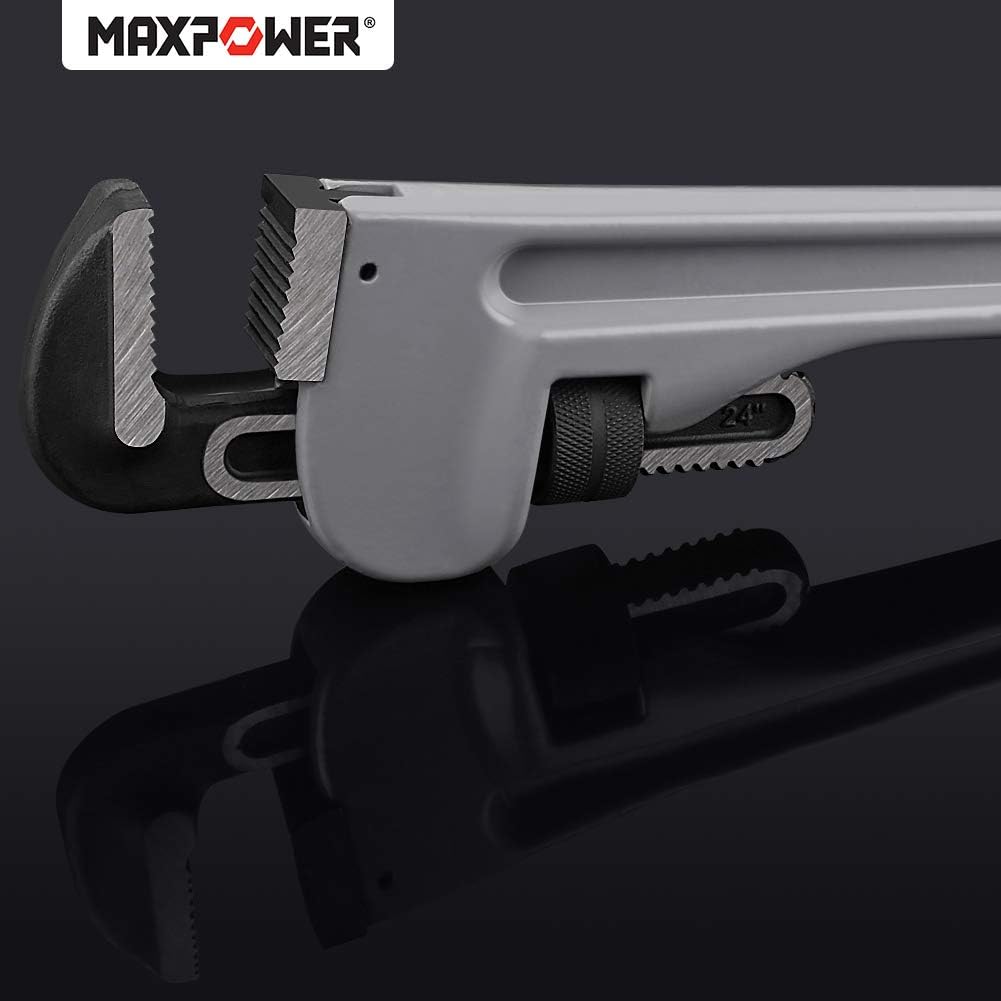24 inch Aluminum Straight Pipe Wrench Pack of 2 L8757