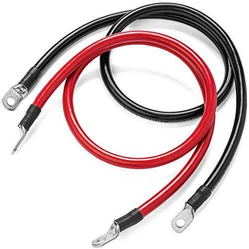 5 Foot 1/0 AWG 0 Gauge Battery Cable Set E339