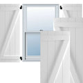 21-1/2x22 x 36x22 PVC Board and Batten Shutters, Unfinished Z112381