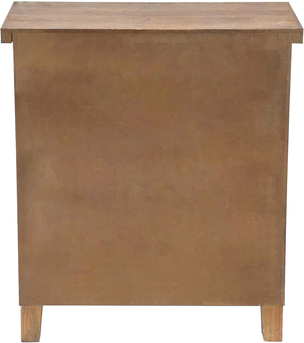Solid Wood Storage Cabinet with Carved Doors R711