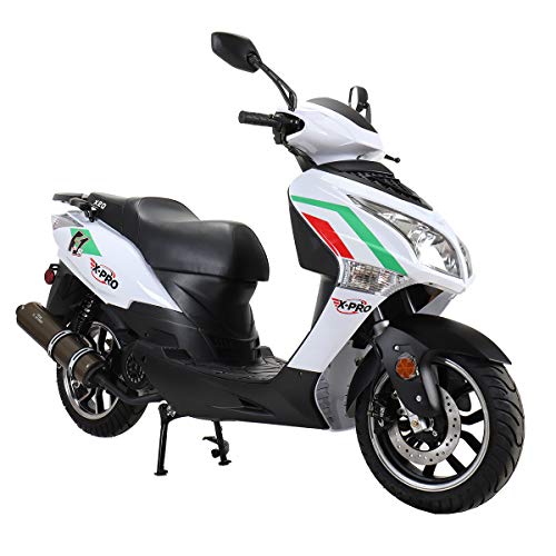 150cc Gas Moped Adult Bike with 13" Aluminum Wheels Blue B31573