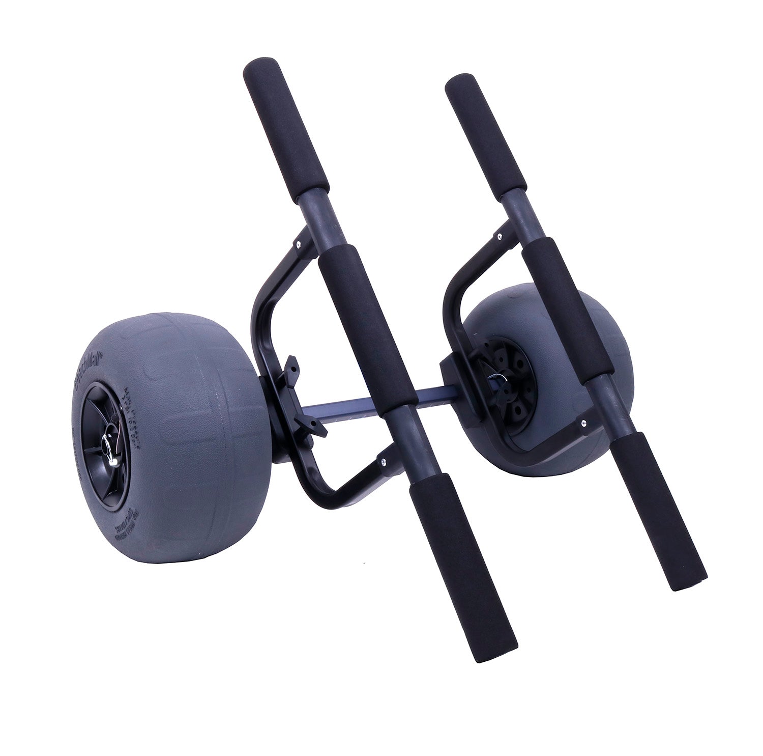 Heavy Duty Kayak Cart Dolly with Inflatable Balloon Beach Wheels, 330 lbs Weight Rating, Foldable Carrier, Adjustable Hull Bars E679207