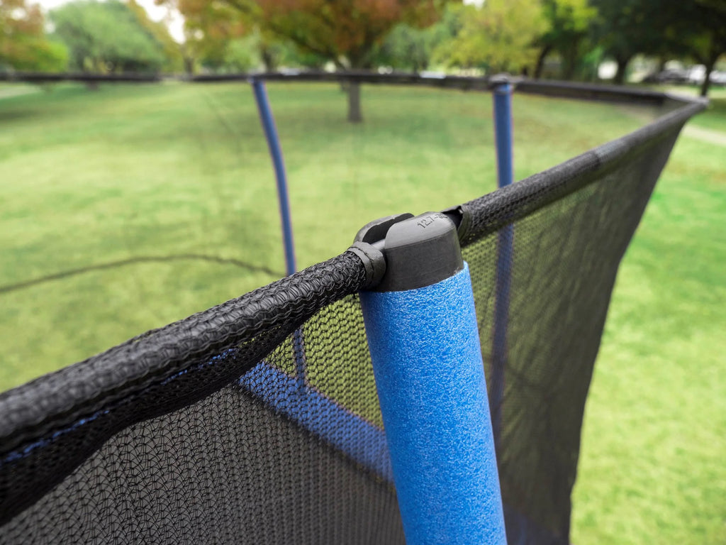 10 x 14 Ft Rectangular Trampoline with Safety Net Enclosure, Blue F925990